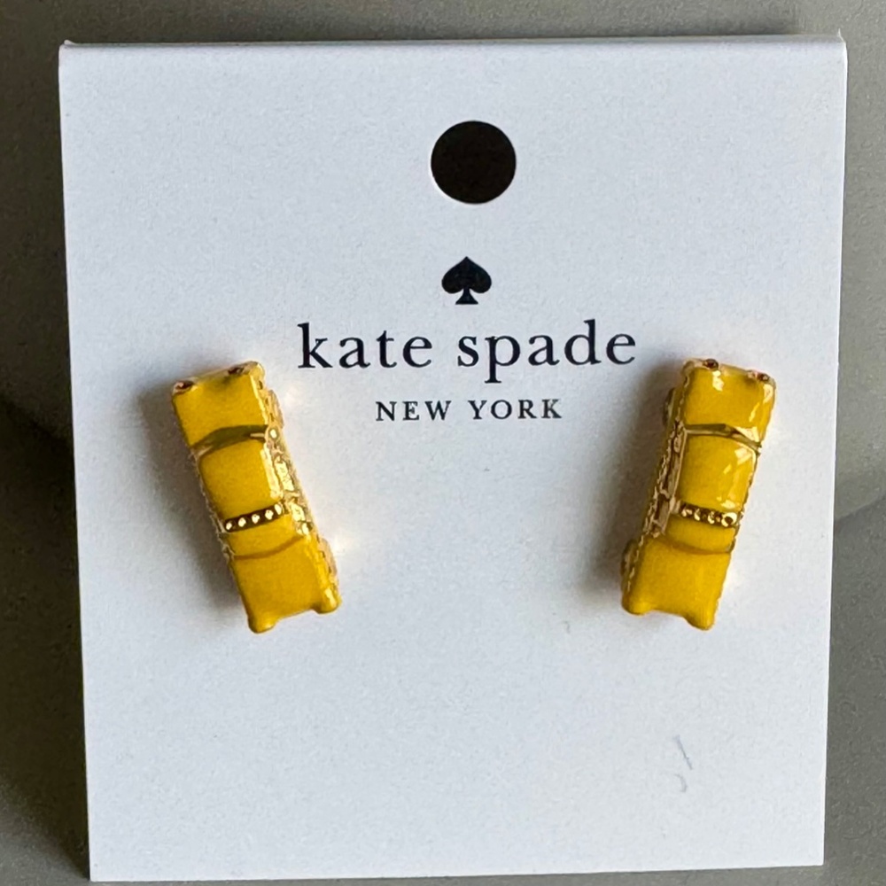 Kate Spade Hit The City Taxi Studs Stud EARRINGS NWT